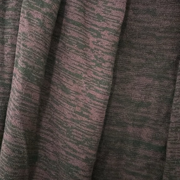 Women’s Ann Taylor Factory Open Cardigan Sweater, Purple/Black, XL - Picture 3 of 3